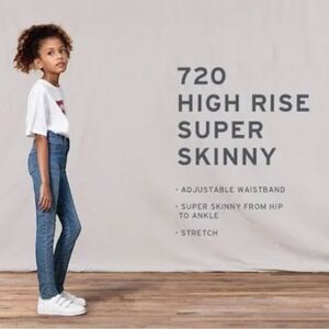 Levi's NEW ~ Junior Girls Blue Jeans 720 High Rise Super Skinny ~ Stretch